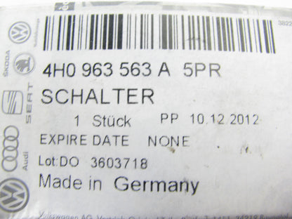 NEW - OEM VW Audi 4H0963563A5PR Heated Seat Switch 2011-17 A8 Quattro 2013-17 S8