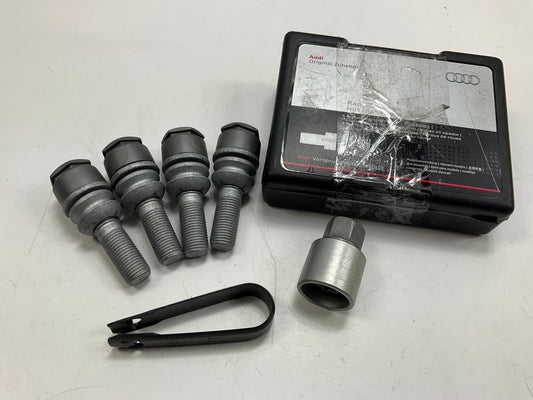 NEW GENUINE Wheel Locks Lock Set W/ Key OEM For 2007-2015 Audi Q7 4L0071455