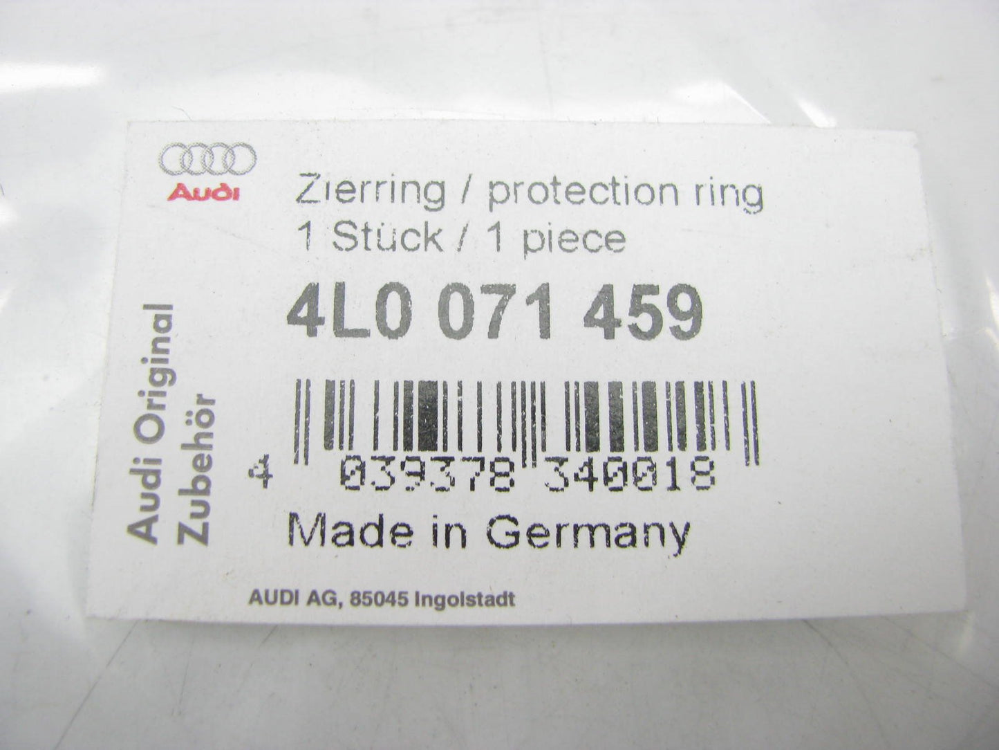 NEW - OEM Genuine Wheel Protective Trim Ring For 2008-2015 Audi Q7 4L0071459
