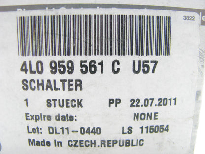 NEW - OEM VW Audi 4L0959561CU57 Sunroof Switch 2010-2015 Q7
