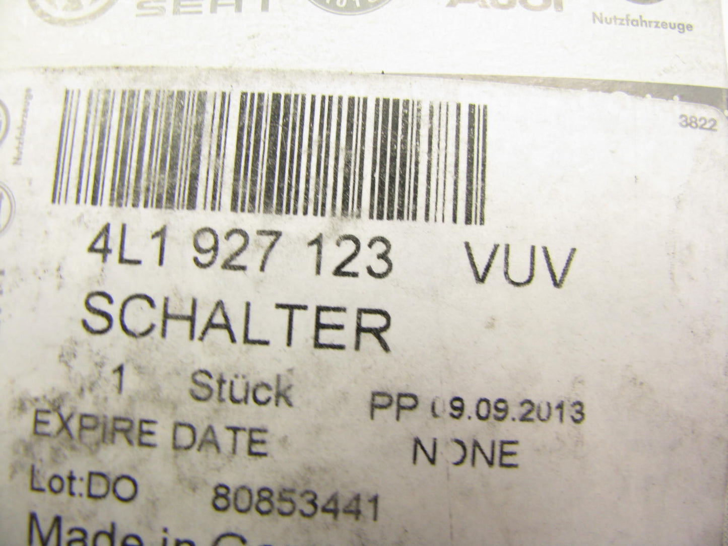 NEW - OEM Audi Dash Cluster Odometer Reset Switch 2009-2011 A6, A6 Quattro & S6