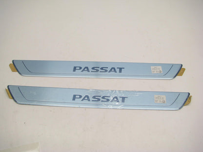 (2) NEW - OEM 561853537-TF9 Front Door Sill Plates For 2017-2021 VW Passat