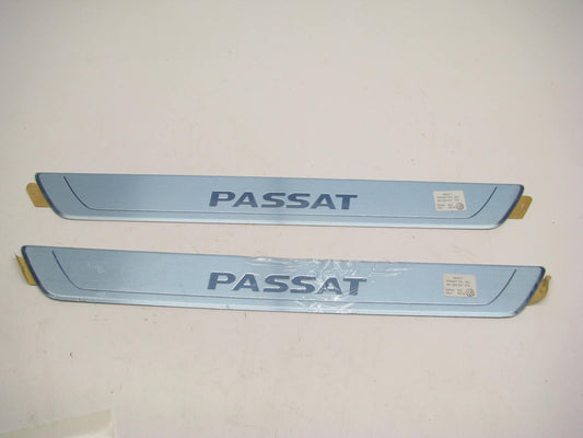 (2) NEW - OEM 561853537-TF9 Front Door Sill Plates For 2017-2021 VW Passat