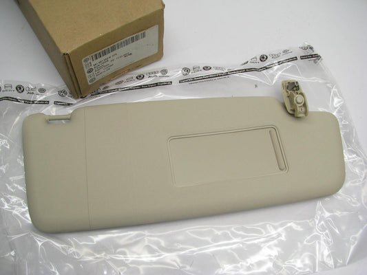 NEW - OEM Right Passenger Sunvisor, Tan - 2012-2016 VW Passat 561857552N-4T6