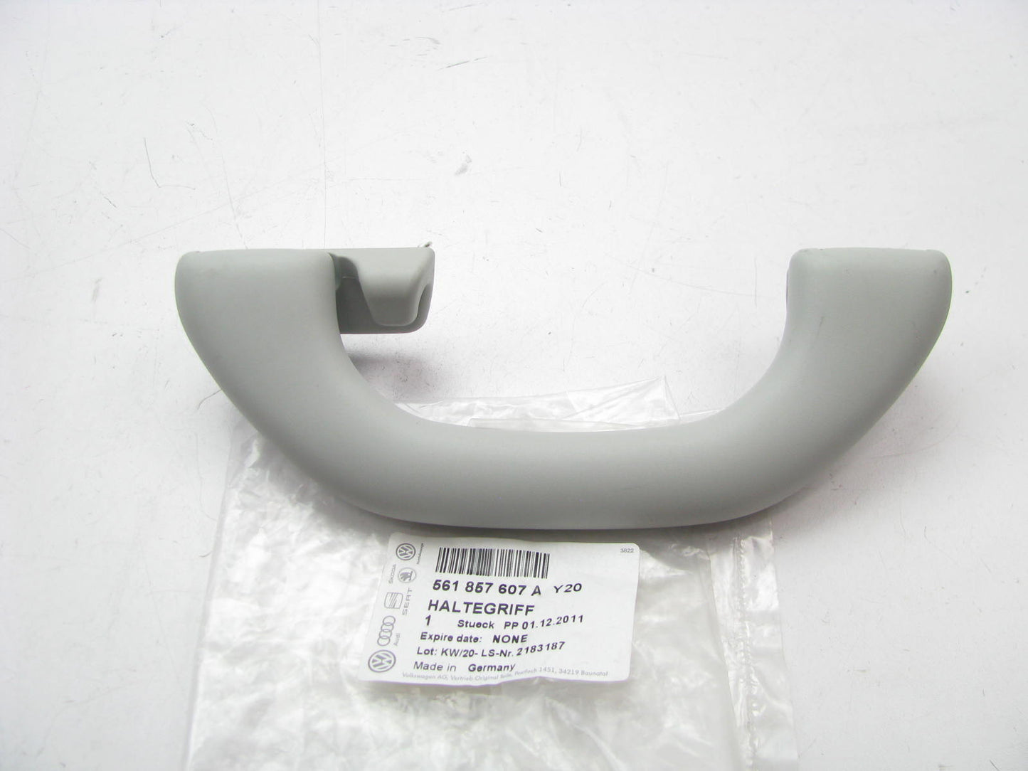 NEW - OEM VW Audi 561857607AY20 Rear Interior Roof Grip Handle 2013-2018 Passat
