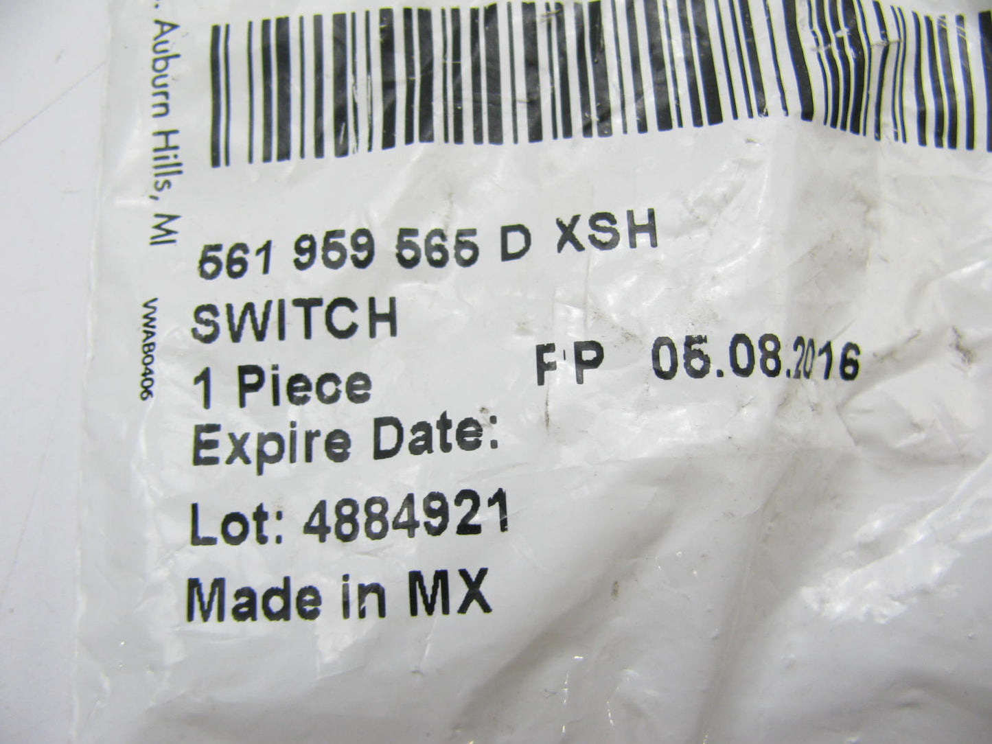NEW Power Mirror Adjust Switch Black / Chrome - 2012-18 VW Passat 561959565DXSH