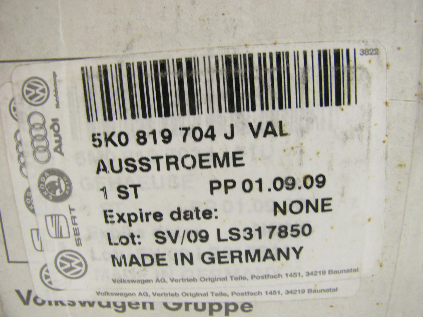 NEW GENUINE Right Passenger Side Dashboard A/C Air Vent OEM VW 5K0819704JVAL