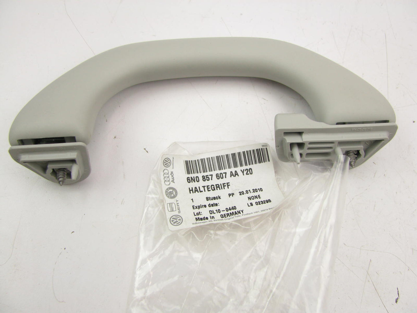 NEW - OEM VW Audi 6N0857607AAY20 Rear Interior Grab Bar 1999-2005 Golf & Jetta