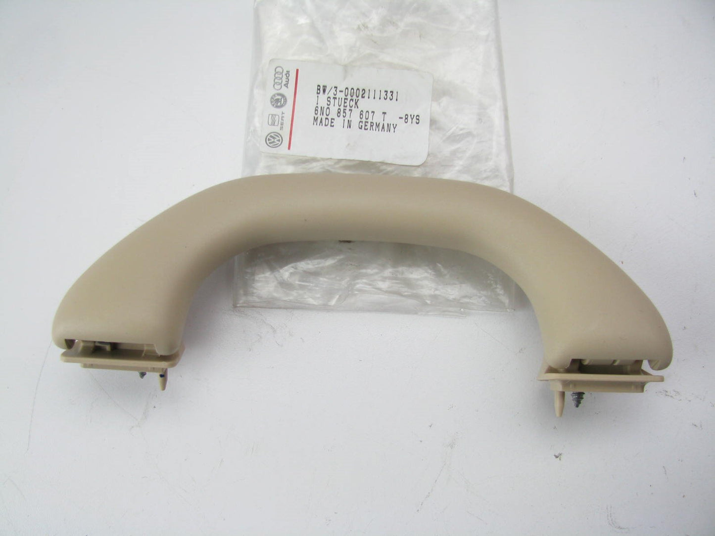 NEW - OEM Front Assist Grab Handle Bar Beige 1999-04 VW Golf, 99-05 Jetta SEDAN