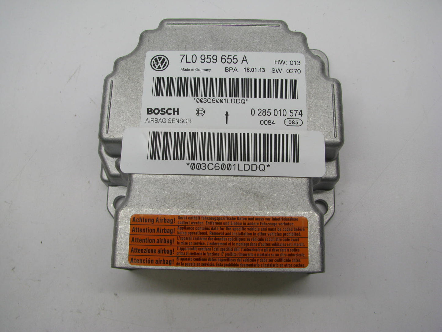 NEW - OEM 7L0959655A00B Front SRS Module For 2008-2010 VW Toureg