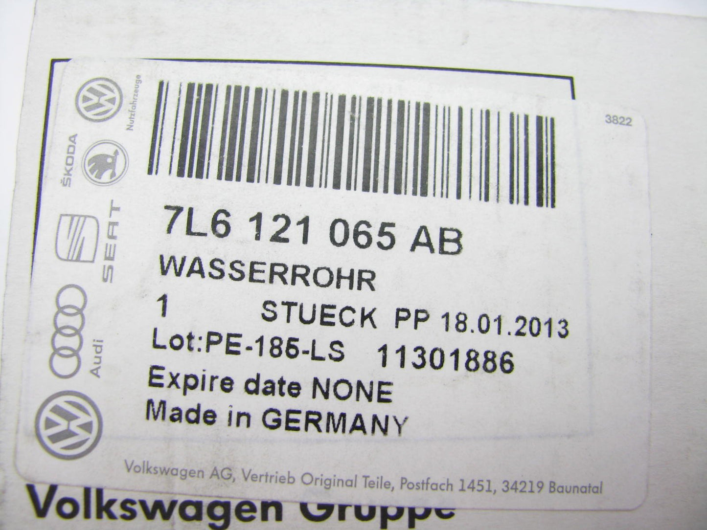 NEW Engine Coolant Supply / Return Tube Pipe OEM 06-08 VW Touareg V10 TDI Diesel