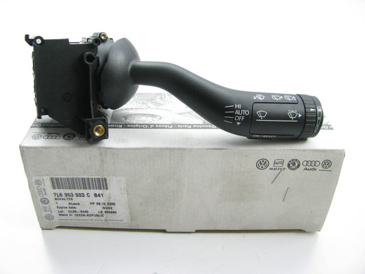NEW - OEM Windshield Wiper Switch 2004-10 VW Touareg W/O CRUISE, WITH TIPTRONIC