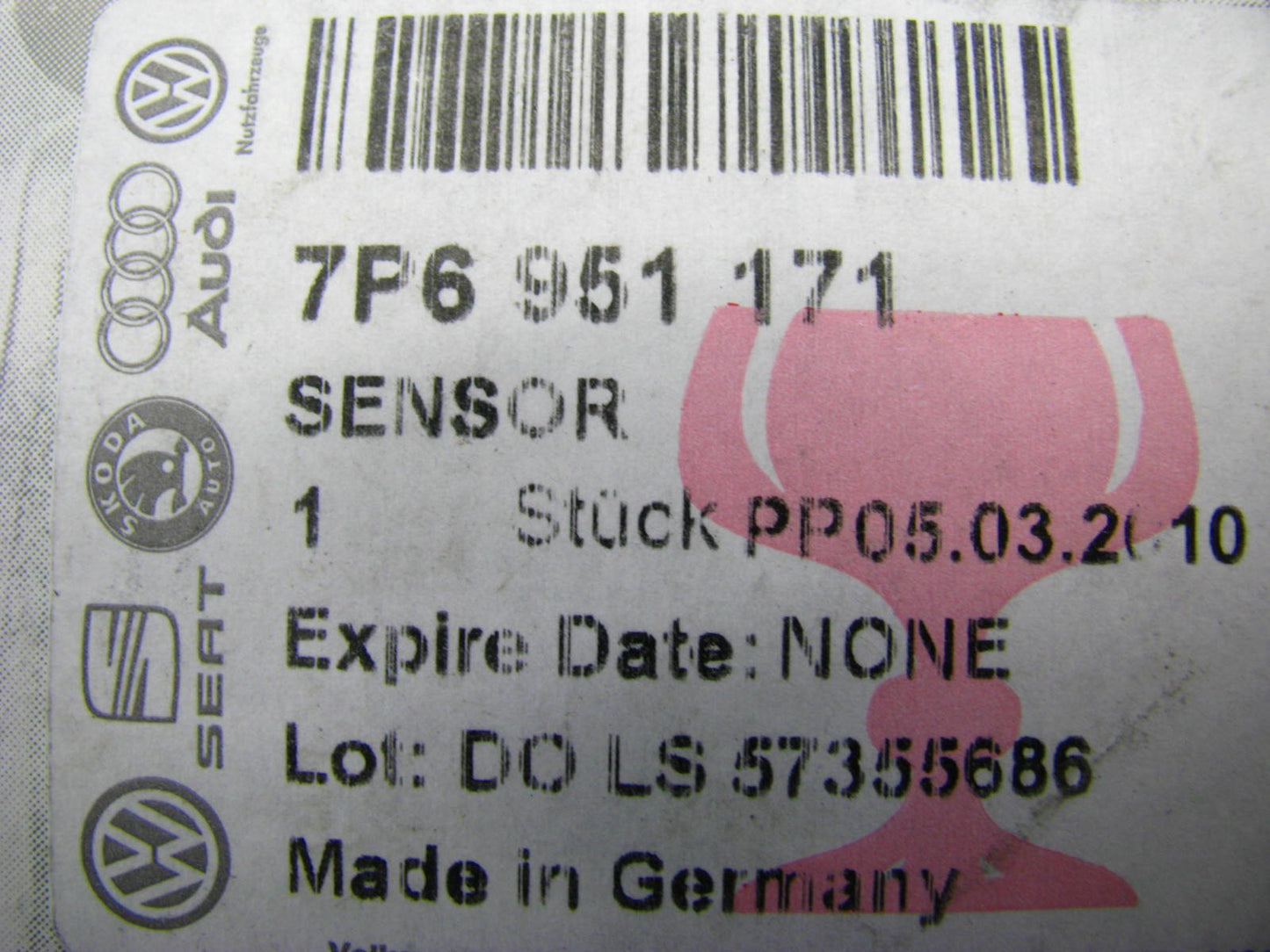 New Interior Movement Alarm Detection Sensor OEM OEM 2012-15 VW Toureg 7P6951171