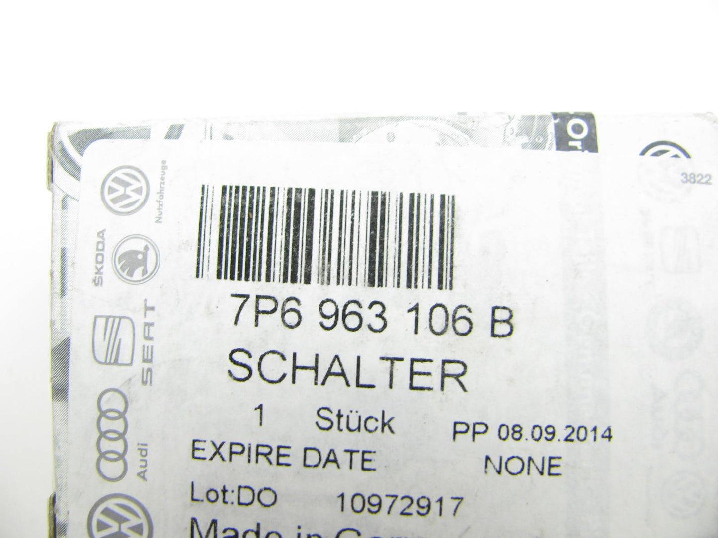 NEW - OEM VW Audi 7P6963106B Right Seat Heater Switch 2015-2017 Touareg