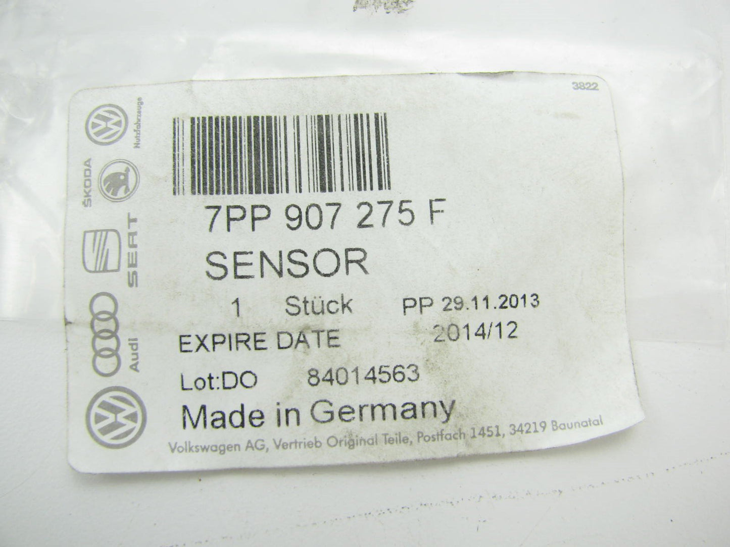 (1) NEW Genuine OEM For VW Audi 7PP907275F TPMS Tire Pressure Monitor Sensor