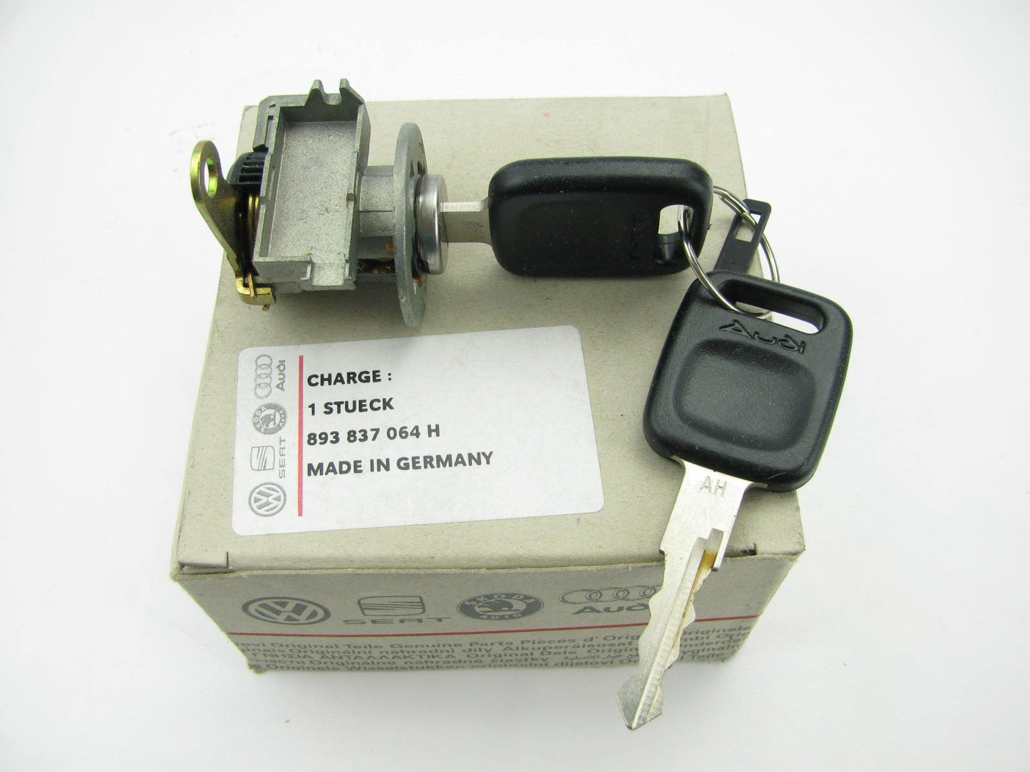NEW GENUINE Front Door Anti Lock Cylinder With Keys OEM For Audi 893837064H