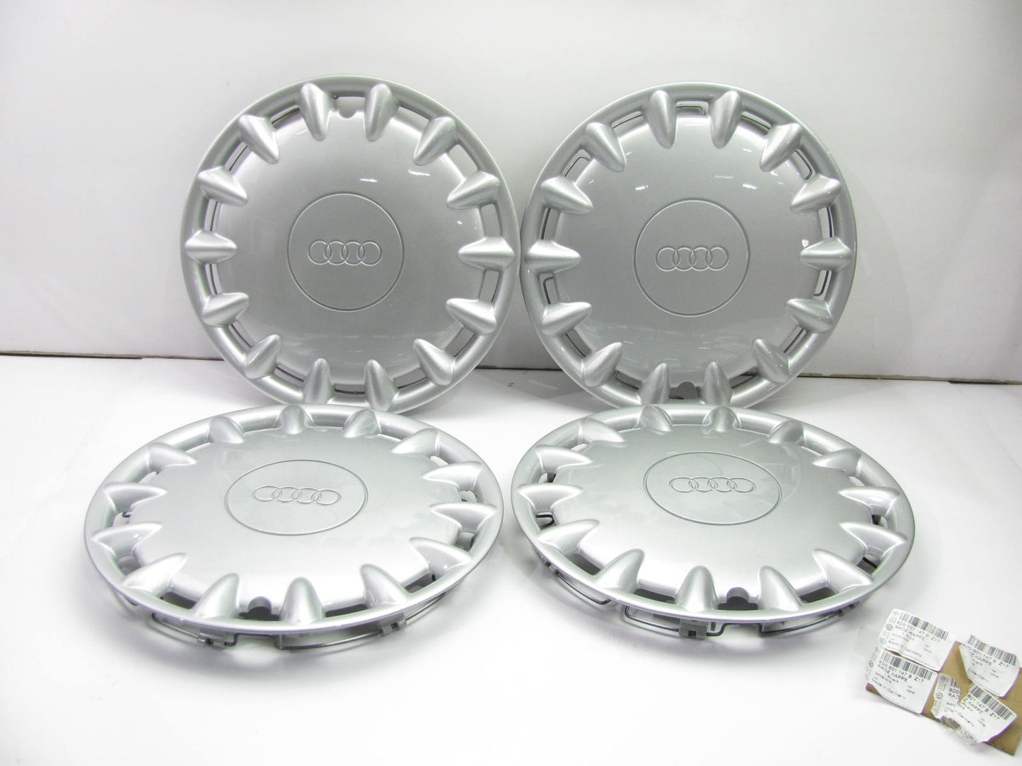 SET OF 4 - NEW OEM Audi VW 15'' Steel Wheel Hub Cap Covers For Winter Tires