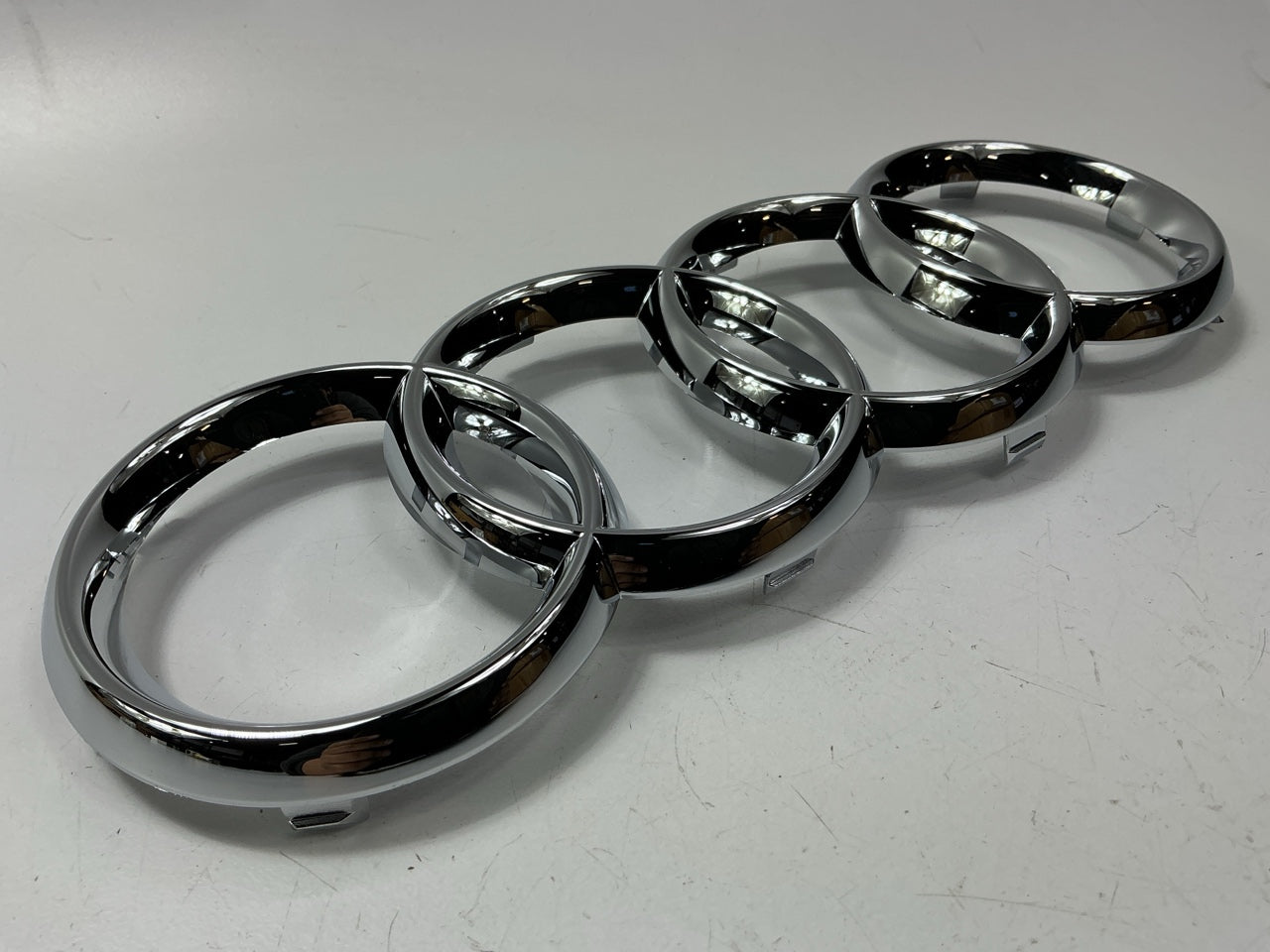 NEW OEM Original Audi Rings Front Grille Badge Emblem Chrome - 8D0853605