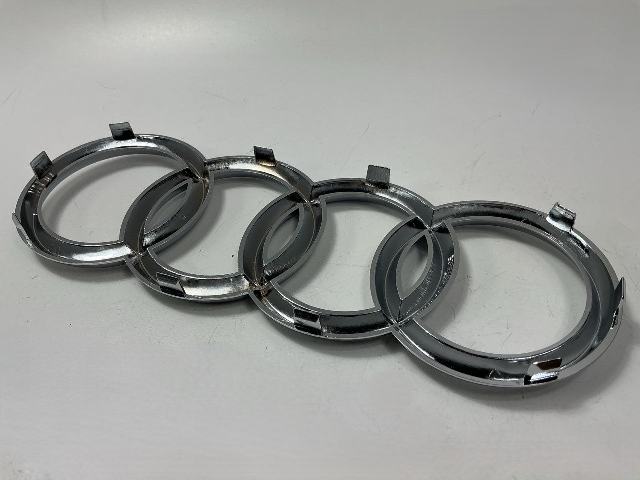 NEW OEM Original Audi Rings Front Grille Badge Emblem Chrome - 8D0853605