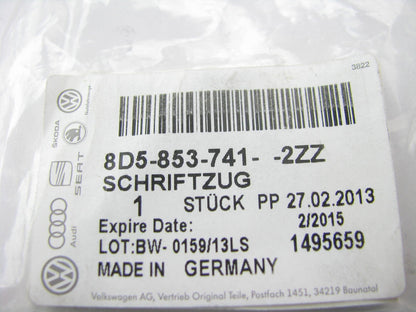 NEW GENUINE *A* Deck Lid Emblem OEM For 00-02 Audi A4 Quattro 8D5853741-2ZZ