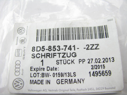 NEW GENUINE *A* Deck Lid Emblem OEM For 00-02 Audi A4 Quattro 8D5853741-2ZZ