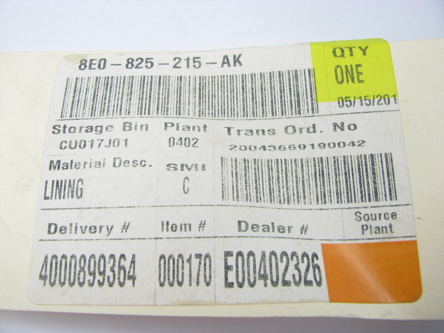 NEW - OEM Rear Left Side Under Engine Cover Shield 2002-2008 Audi A4, 2003-08 S4