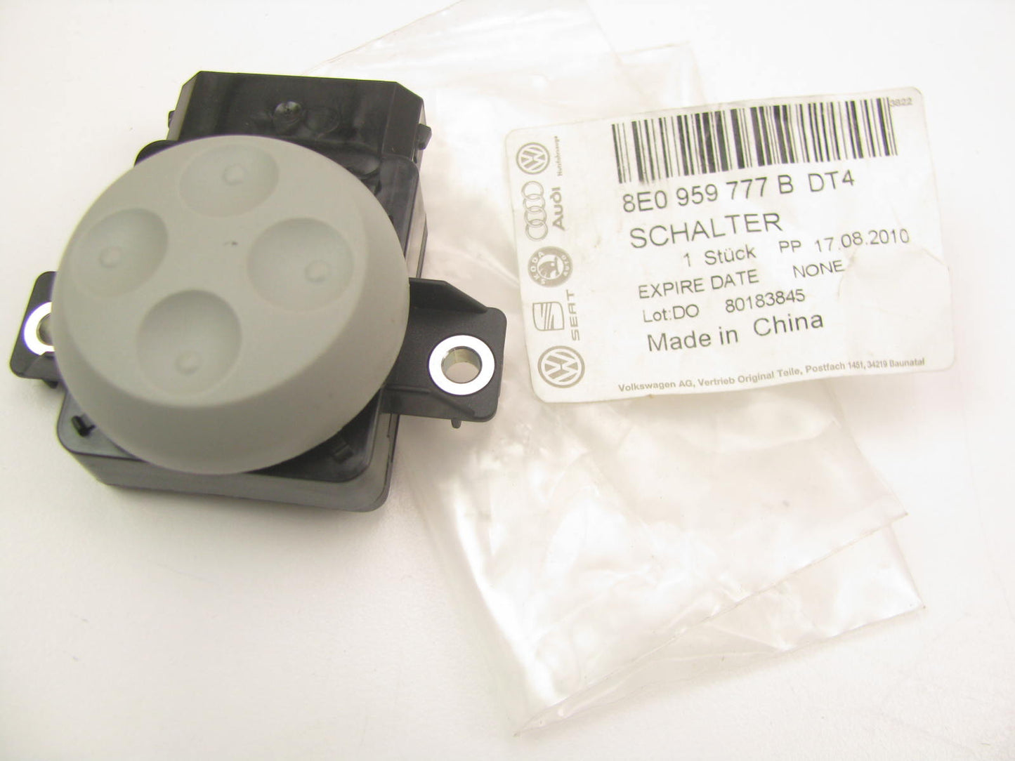 NEW - OEM Audi 8E0959777BDT4 Seat Lumbar Control Switch - Front Left