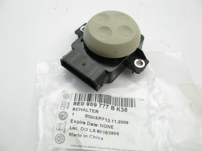 NEW GENUINE 11-15 Audi 8E0959777BK38 Front Power Seat Lumbar Switch BEIGE