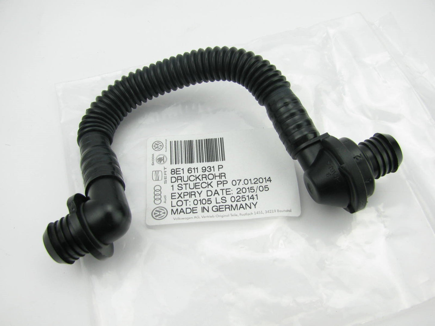 NEW GENUINE Power Brake Booster Vacuum Hose OEM For 2005-2008 Audi A4 Quattro