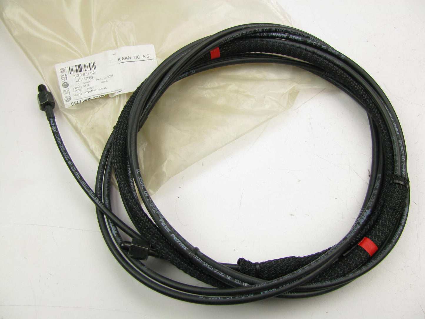 New Genuine OEM Convertible Soft Top Feed Line Left For 1994-1998 Audi Cabriloet