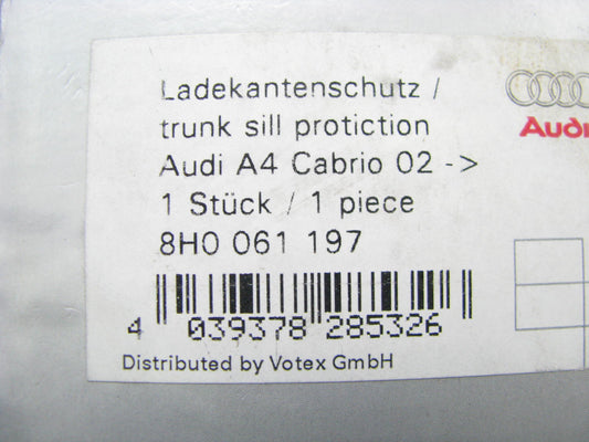 NEW GENUINE AUDI A4 Cabriolet Trunk Sill Protector Film Cover OEM Audi 8H0061197
