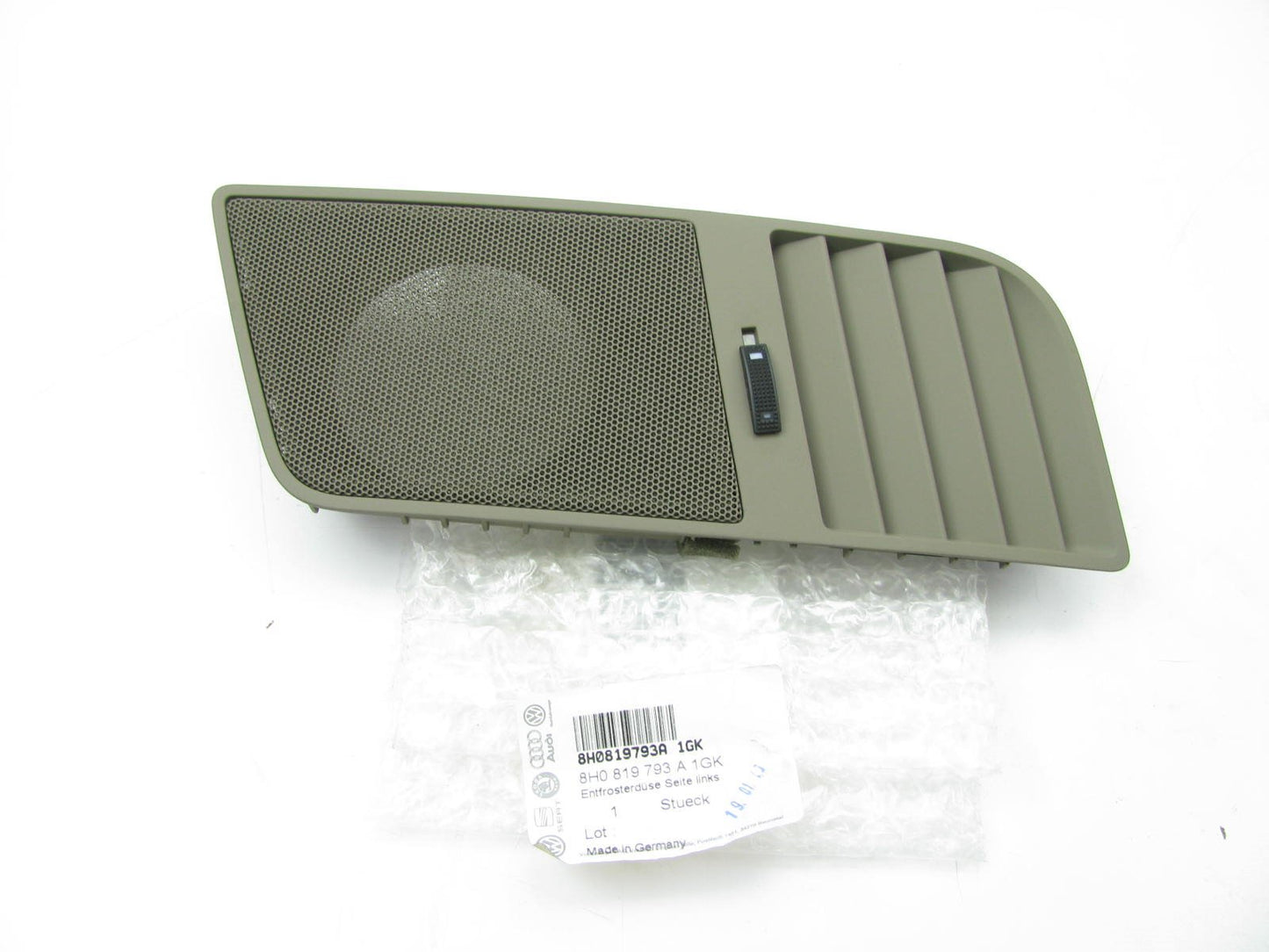 NEW OEM AUDI Beige Dash Left Defrost Air Outlet Vent Grille CONVERTIBLE ONLY