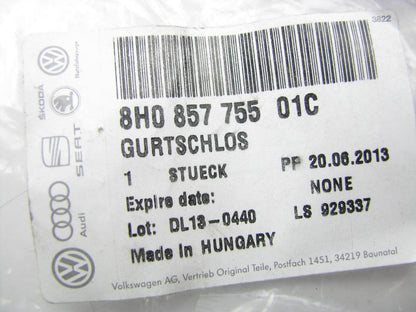 NEW GENUINE 8H085775501C Front Seat Belt Buckle (SATIN BLACK) 2007 Audi A4, S4