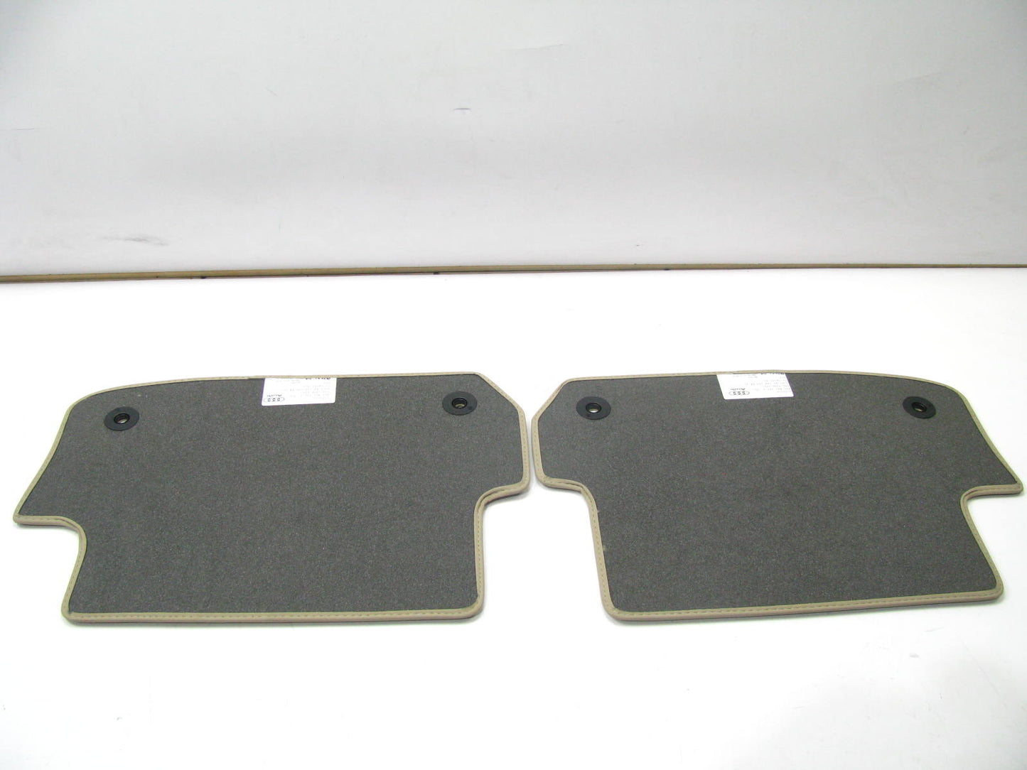 NEW - OEM Rear Tan (Beige) Floor Mats For 2003-2009 Audi A4 / S4 Cabriolet