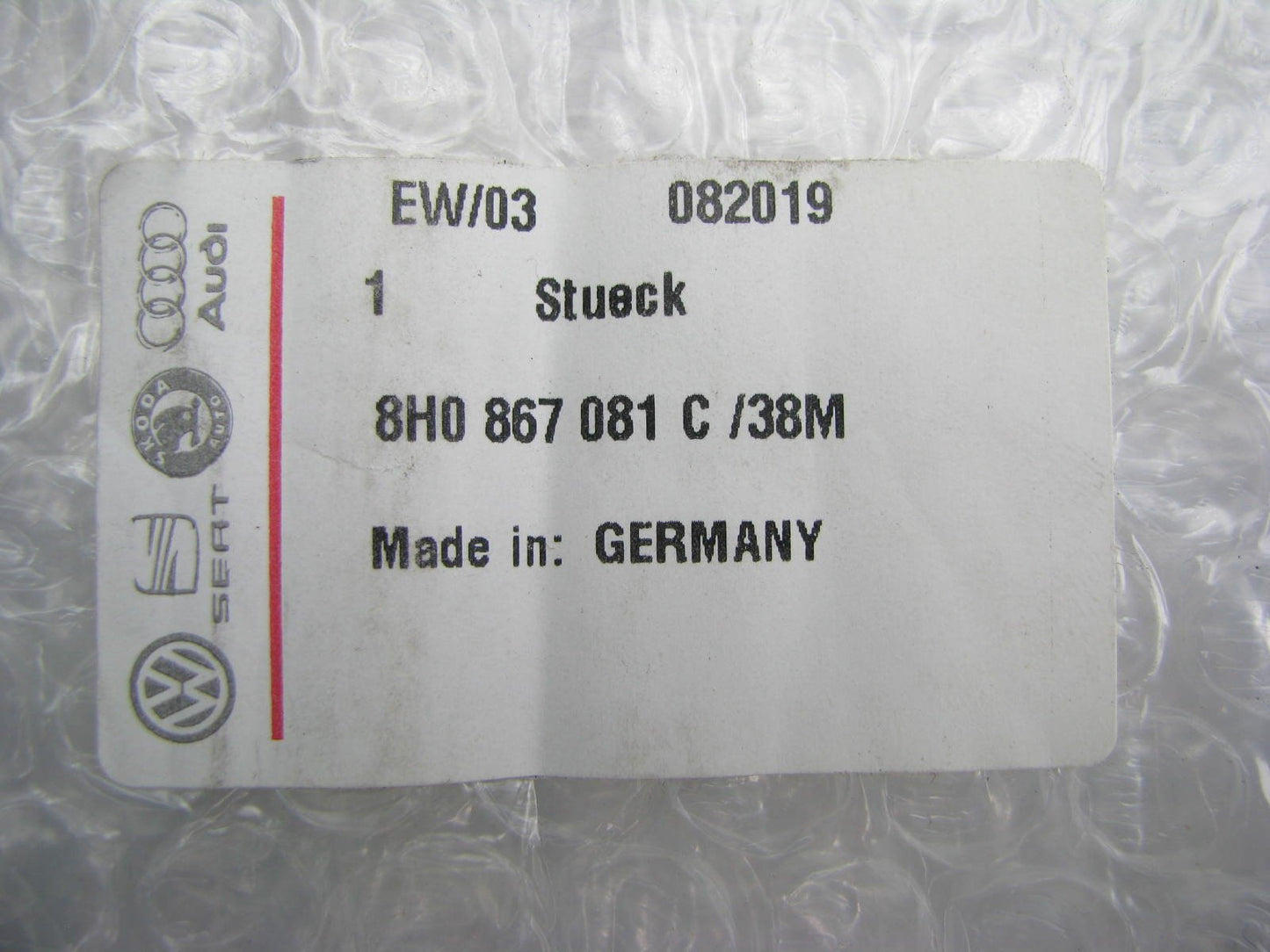 NEW -  OEM REAR LEFT LOWER Door Panel Speaker Trim Cover VW Audi 8H0867081C38M