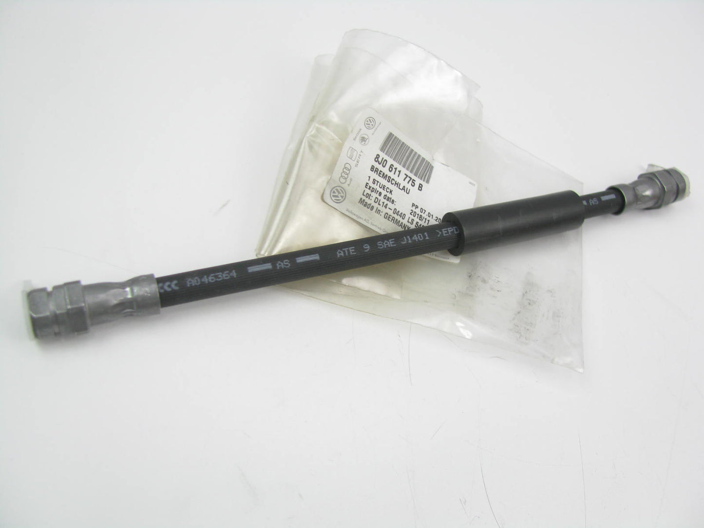 NEW - OEM GENUINE VW AUDI 8J0611775B REAR Brake Hose For 2008-2016 Audi TT