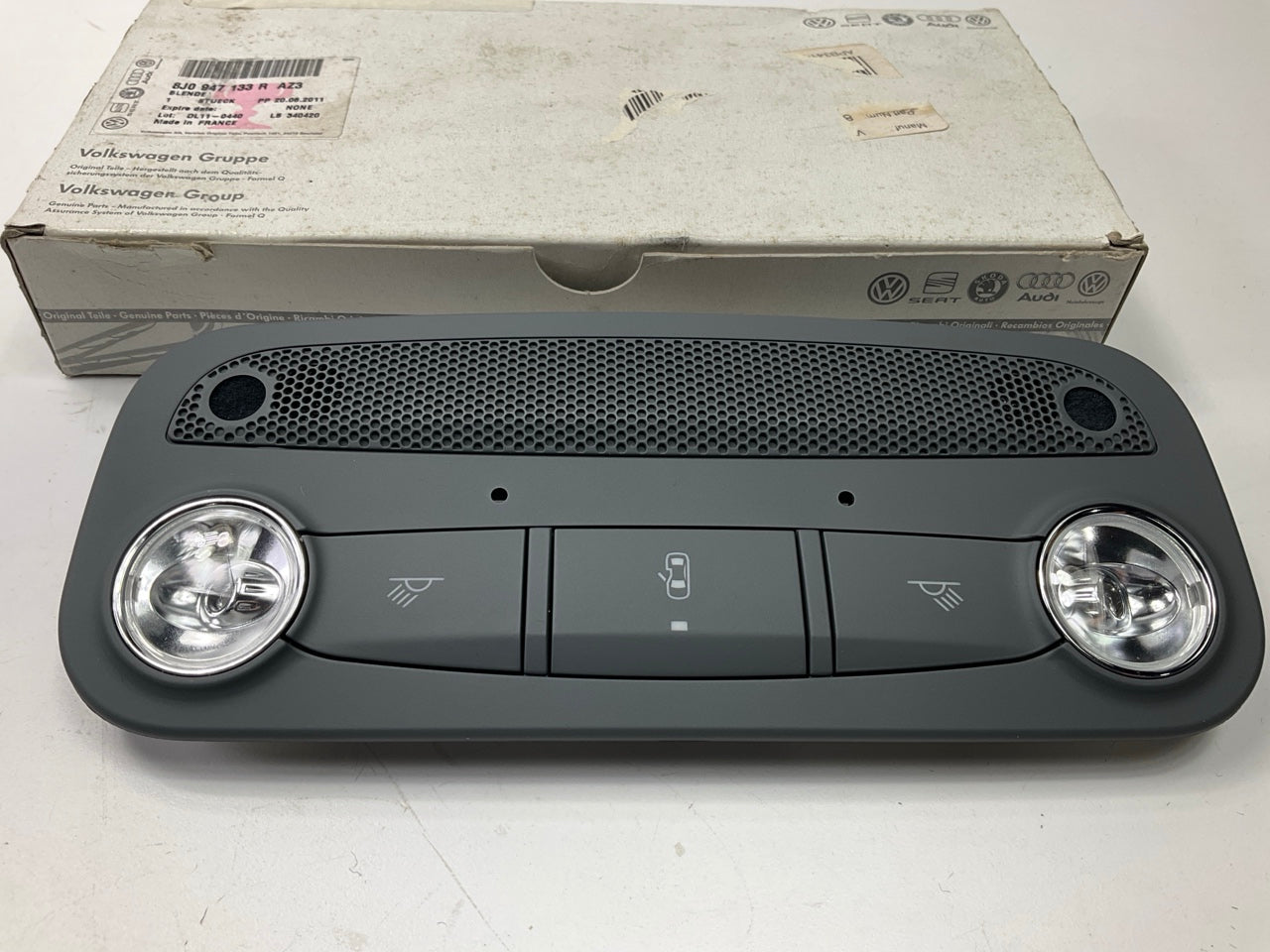 NEW - OEM Dome Map Lamp Light Bezel GRAY For 13-16 Audi A5, S5 8J0947133RAZ3