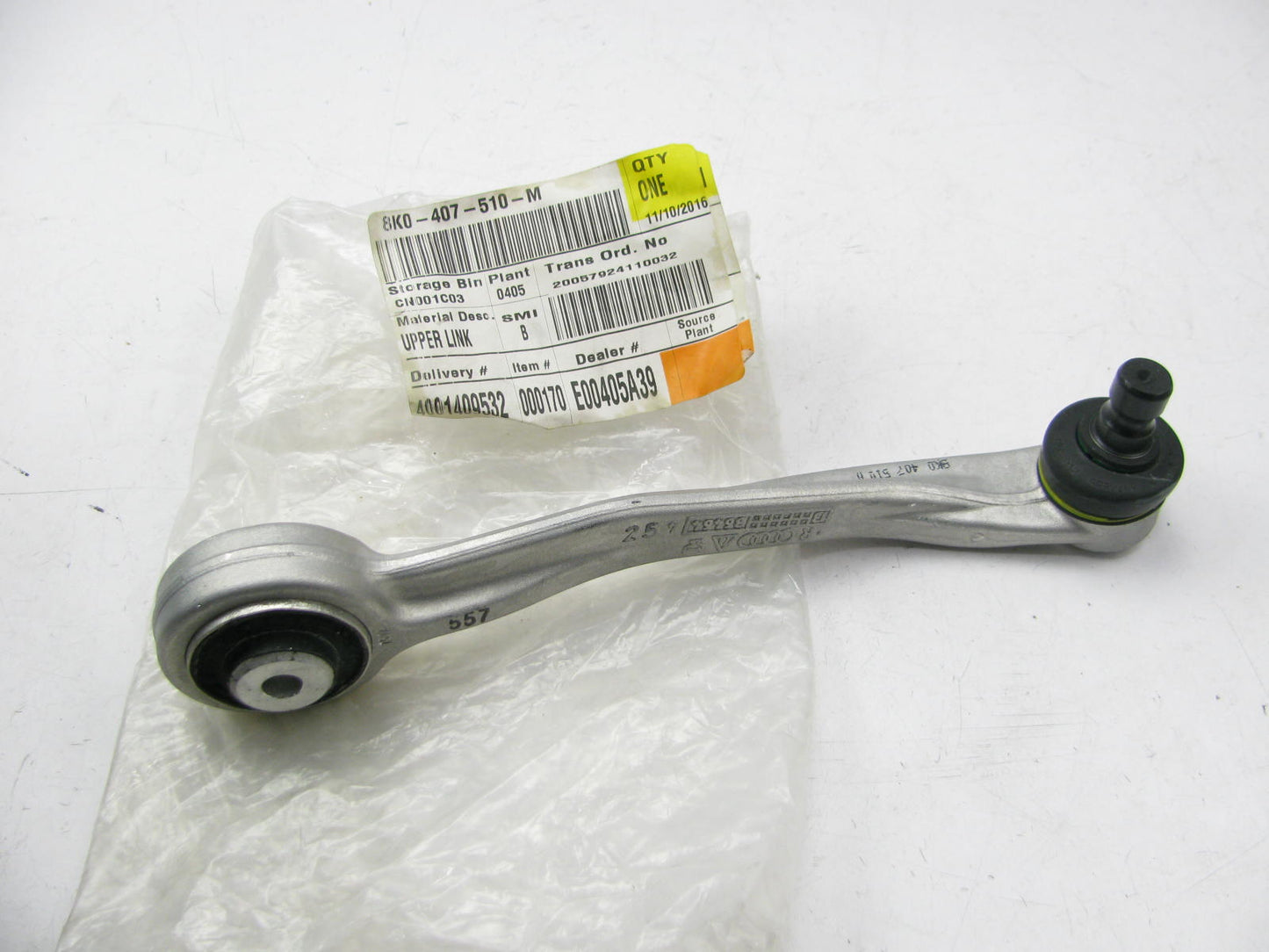 NEW - OEM VW Audi 8K0-407-510-M Control Arm & Ball Joint - Rear Right Upper