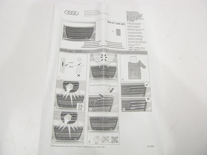 NEW GENUINE OEM Chrome Grille Inserts 8K00713602ZZ For 2009-2012 Audi A4