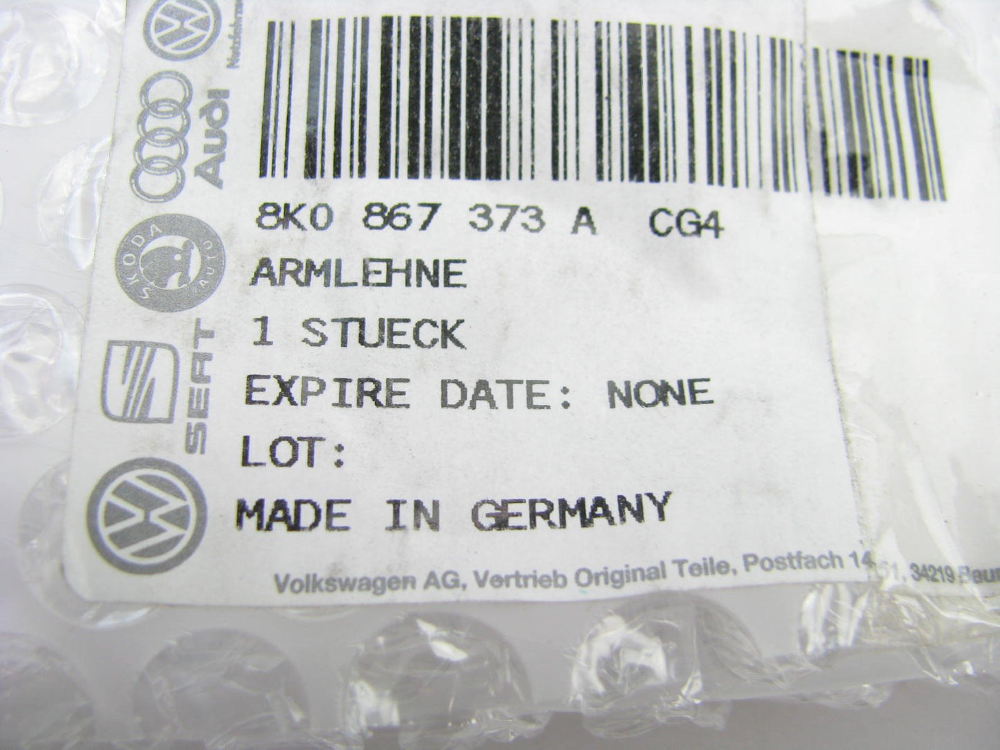 NEW GENUINE Rear Left Side Door Armrest BROWN OEM Audi 8K0867373ACG4