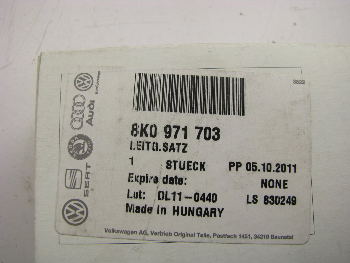 New OEM Servotronic Steering Wire Wiring Harness For Audi 8K0971703