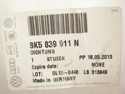 NEW - OEM VW Audi 8K5839911N Rear Left Door Weatherstip Seal 2009-16 A4 10-16 S4