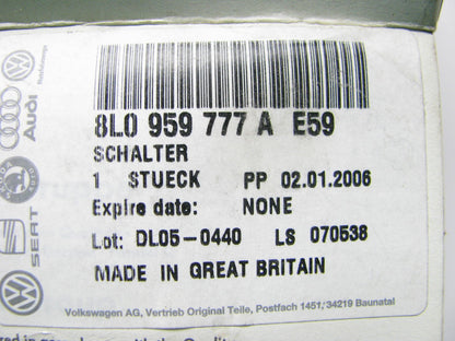 New OEM Power Seat Lumbar Switch Gray For 02-04 Audi A6 8L0959777AE59