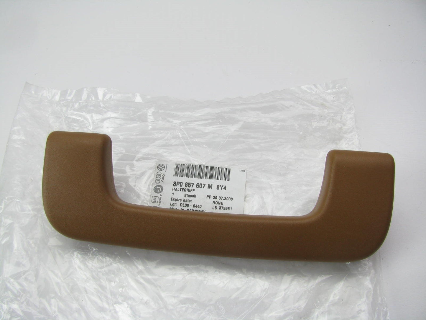 New Front Roof Assist Grab Handle Brown OEM For 09-11 Audi A6, S6 8P0857607M8Y4