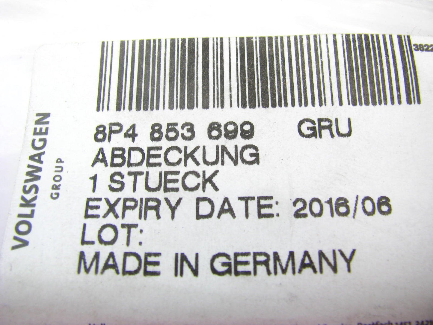 NEW Rear Left Drivers Side Quarter Panel Moulding Trim OEM Audi 8P4853699GRU