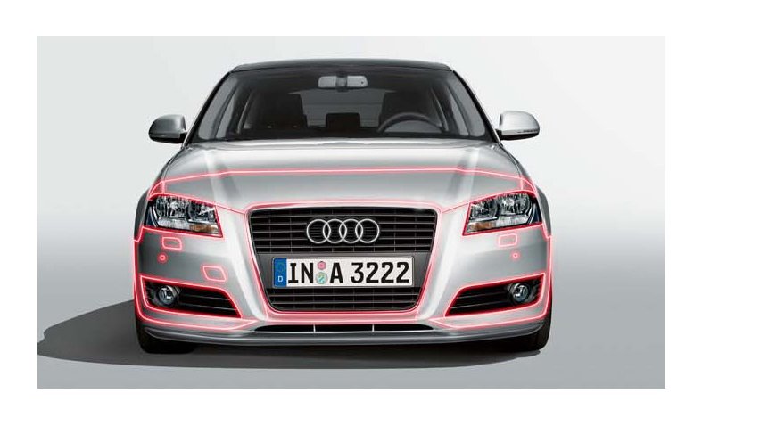 NEW - OEM Front End Clear Paint Protection Stone Guard Film 2014-2017 Audi Q5
