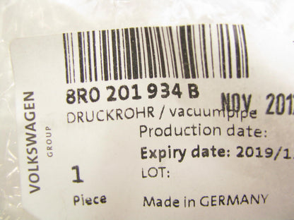 NEW - OEM VW Audi 8R0201934B Vacuum Hose Line 2009-2012 Q5 3.2L-V6