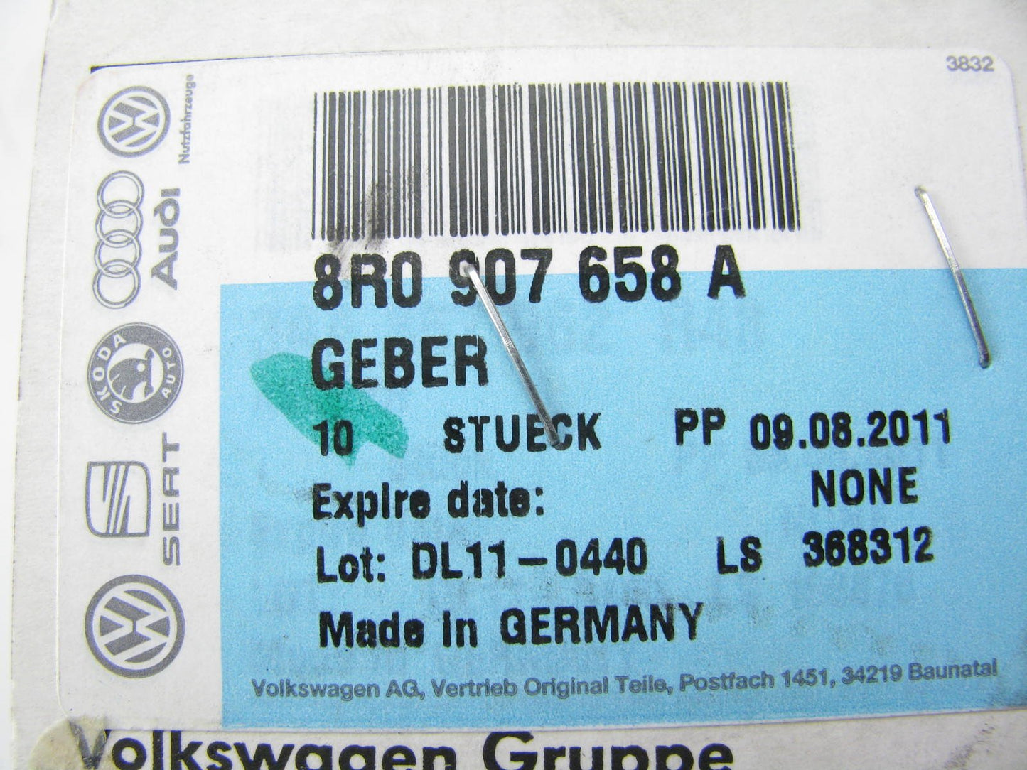NEW GENUINE Brake Pedal Position Sensor OEM 10-14 A6 Quattro, 09-14 A8 Quattro