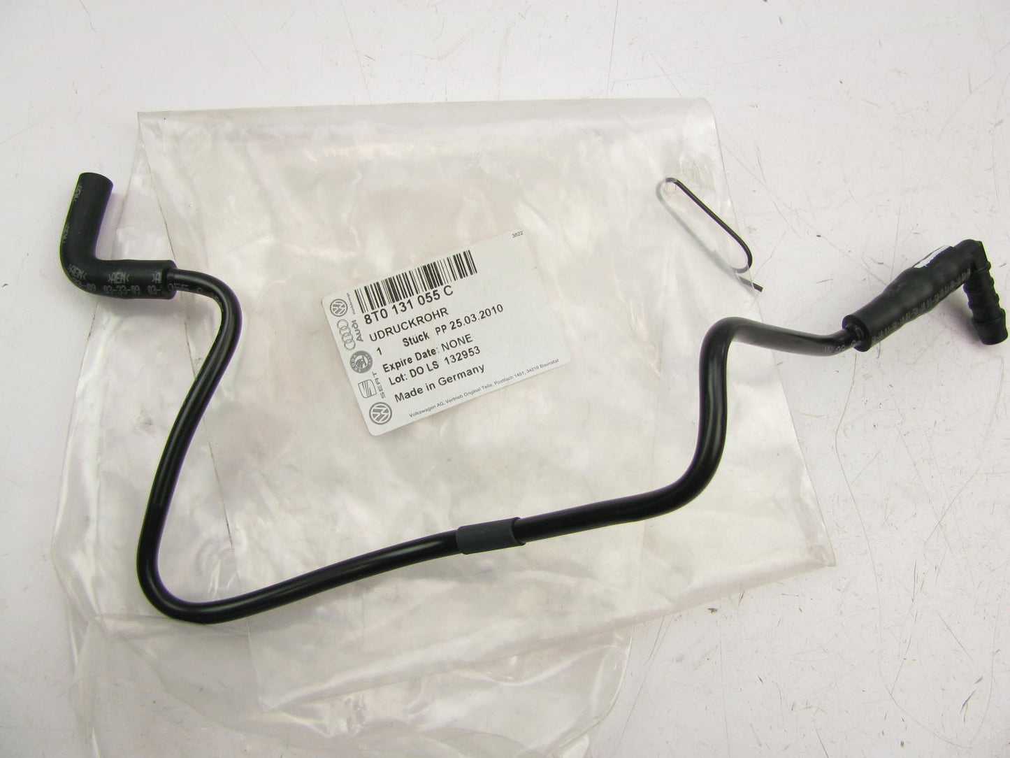 NEW - OEM VW Audi 8T0131055C Manifold Vacuum Pipe 2013-2016 RS5 Quattro