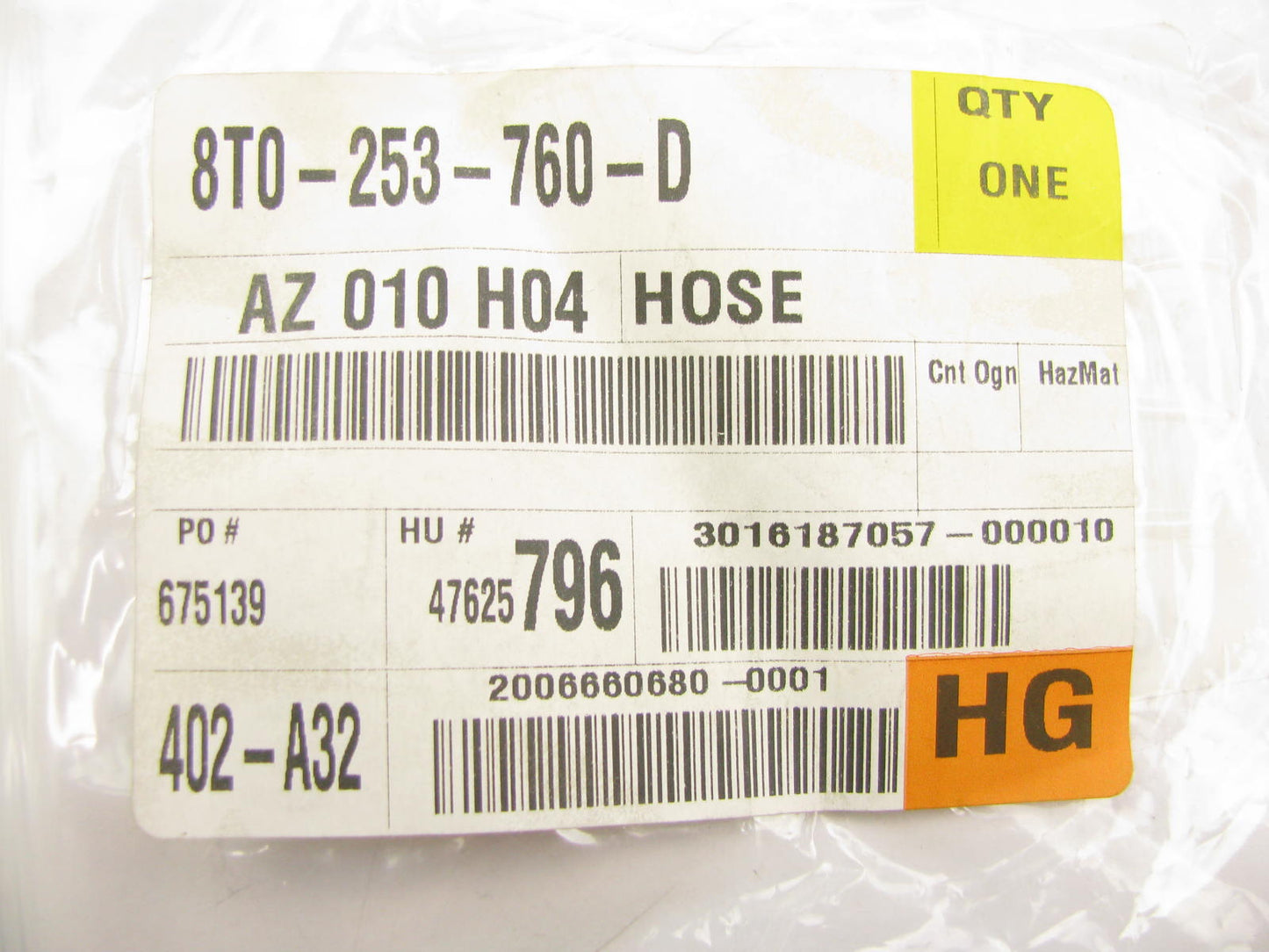 NEW - OEM 8T0253760D Secondary Air Pump Vacuum Hose For 2013 Audi RS5